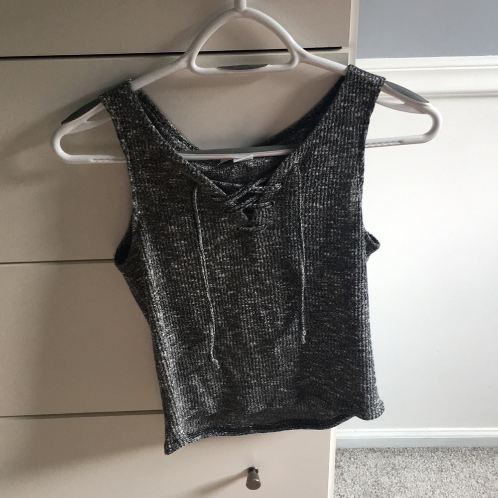 Cropped Grey Tank